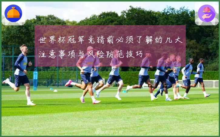 世界杯冠军竞猜前必须了解的几大注意事项与风险防范技巧