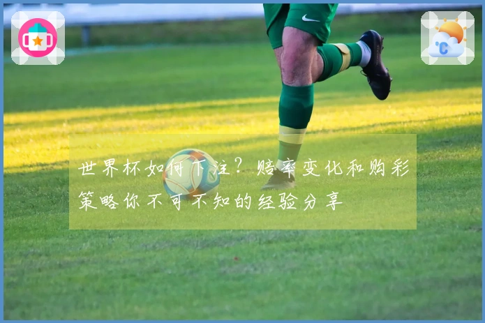 世界杯如何下注？赔率变化和购彩策略你不可不知的经验分享